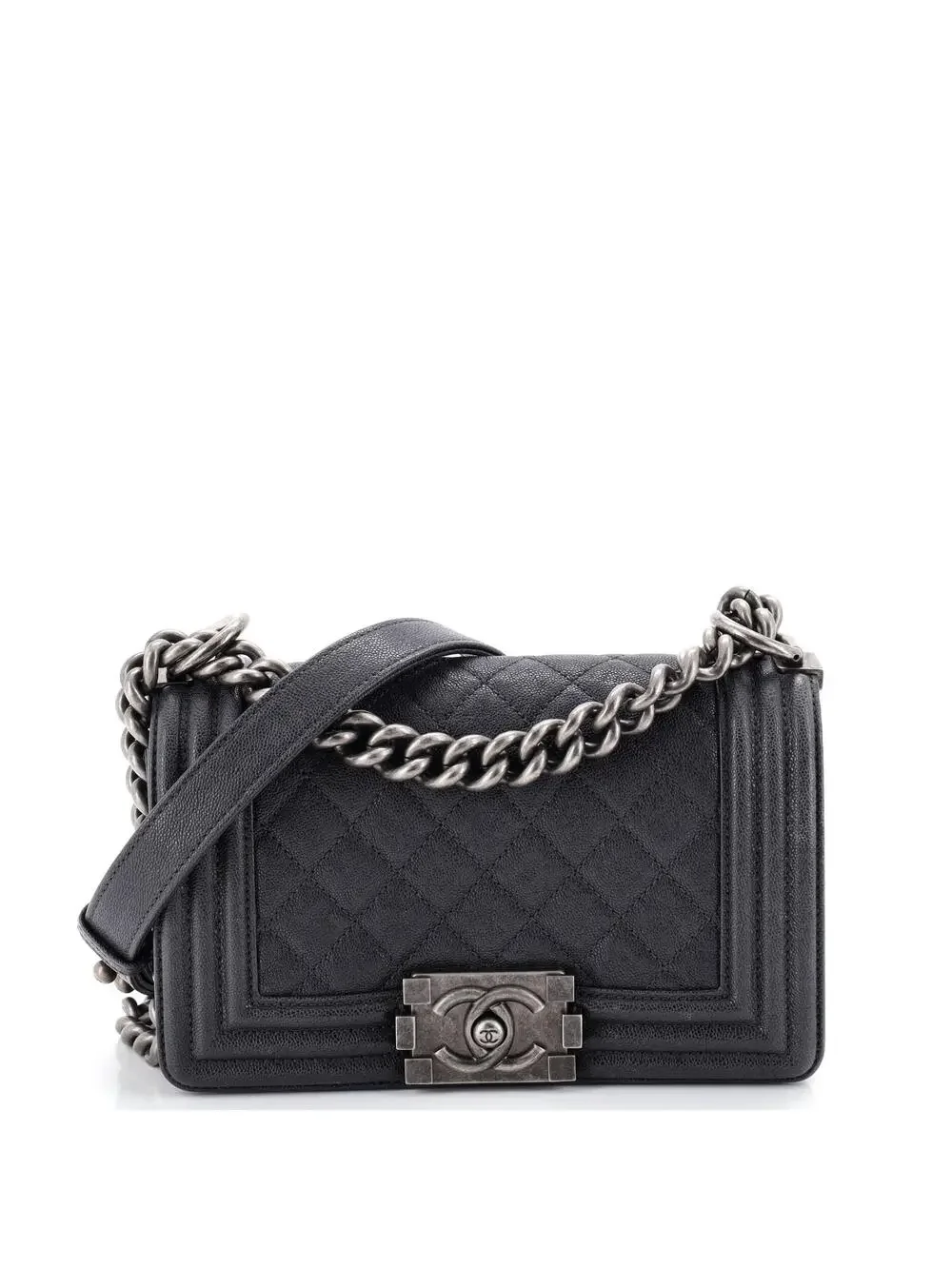 Chanel Boy Flap Bag Quilted Caviar #301823C48B